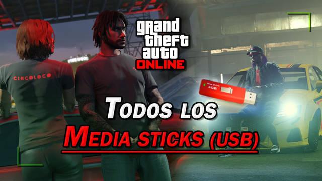 GTA Online: TODOS los Media sticks (USB multimedia) y c�mo conseguirlos - 