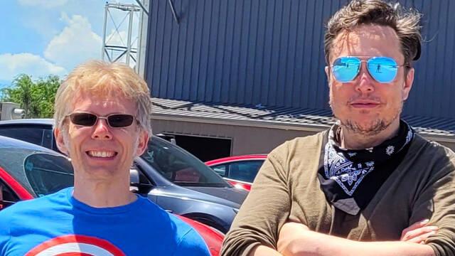 John Carmack visita la Starbase de SpaceX junto a Elon Musk.
