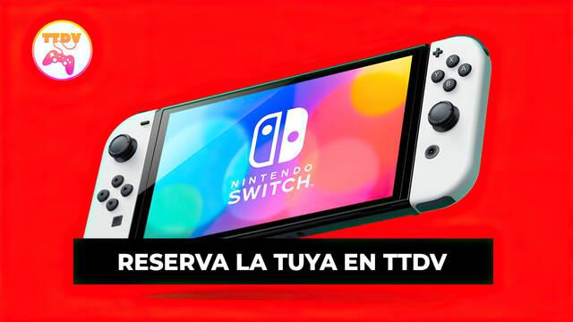 Nintendo Switch OLED con juegos o accesorios en TTDV
