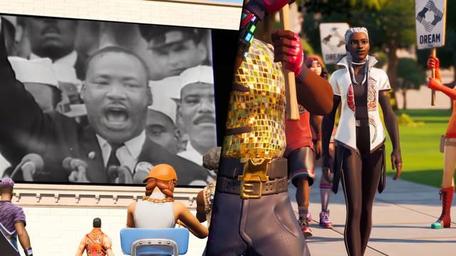 Fortnite acoge una experiencia interactiva como homenaje a Martin Luther King.