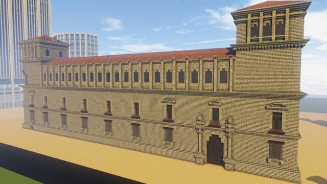 Construyen monumentos en Minecraft para promocionar la Espa�a Vaciada