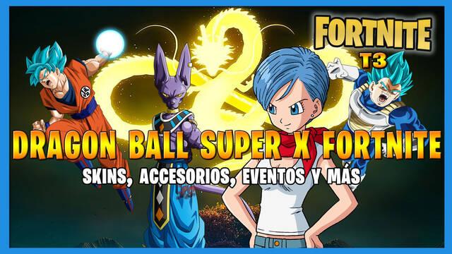 Dragon Ball Super x Fortnite: portada de la noticia con la información del evento, skins y nuevos objetos