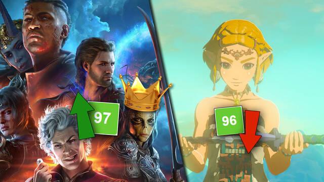 Baldur�s Gate 3 arrasa en cr�ticas y se sit�a por encima de Zelda Tears of the Kingdom como mejor juego del 2023