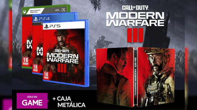 Caja met�lica exclusiva de Call of Duty: Modern Warfare 3 por reservar el juego en GAME