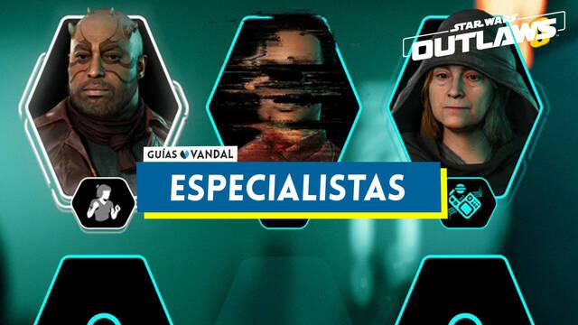 TODOS los especialistas en Star Wars: Outlaws y habilidades - Star Wars Outlaws