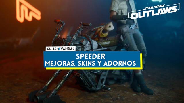 Speeder en Star Wars: Outlaws, mejoras, skins y trofeos - Star Wars Outlaws