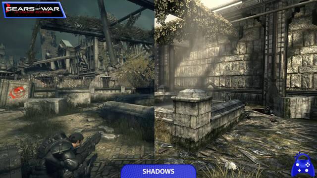 ¿Se nota el remaster? Comparan el Gears of War original con el nuevo Reloaded y así cambian sus gráficos