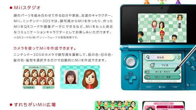 Los Miis se confirman como parte de Nintendo 3DS