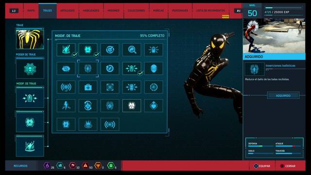 Todos los Modificadores de Traje de Spider-Man (PS4) y cómo conseguirlos - Spider-Man