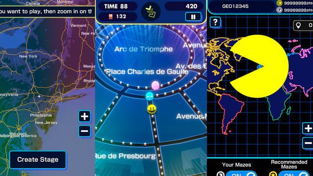 Pac-Man Geo gratis para m�viles iOS y Android