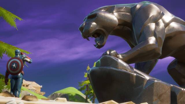 Fortnite recibe una estatua de Black Panther.