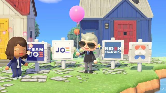 Joe Biden lanza carteles electorales oficiales en Animal Crossing: New Horizons.