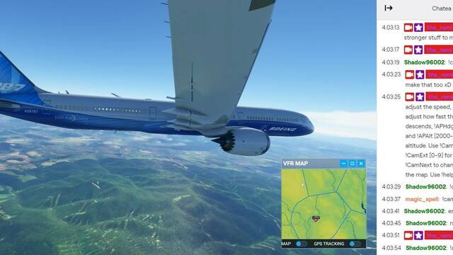 Microsoft Flight Simulator en Twitch