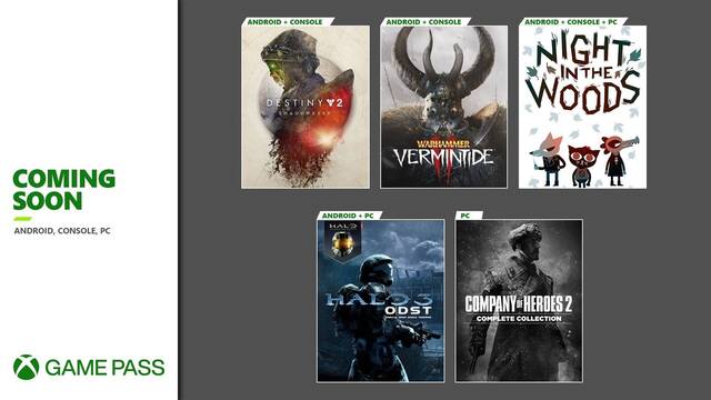 Xbox Game Pass septiembre 2020.