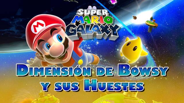 Dimensi�n de Bowsy y sus Huestes en Super Mario Galaxy al 100% y estrellas - Super Mario 3D All-Stars