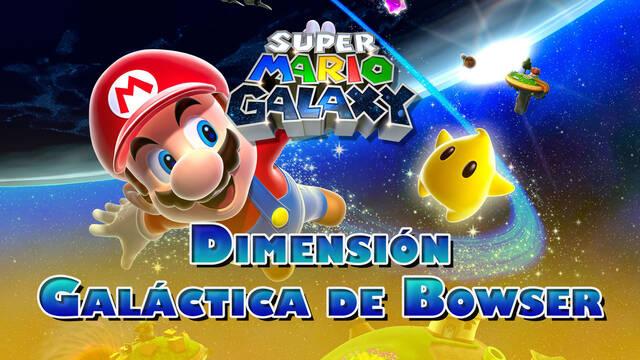 Dimensi�n Gal�ctica de Bowser en Super Mario Galaxy al 100% y estrellas - Super Mario 3D All-Stars