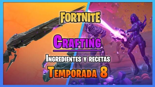 Fortnite Temporada 8: �C�mo fabricar armas? Todos los ingredientes y recetas - Fortnite Battle Royale
