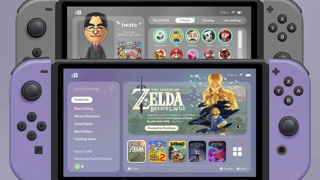 Un fan reimagina la interfaz de Switch con diversas mejoras y nuevas funciones