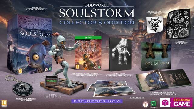 GAME abre las reservas de la edici�n coleccionista de Oddworld: Soulstorm para Xbox.