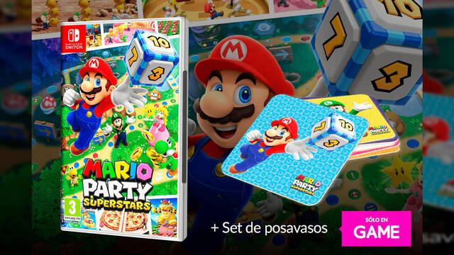 Regalo posavasos en GAME de Mario Party con la reserva