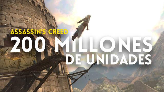 Assassin's Creed supera los 200 millones de unidades vendidas en 15 años.