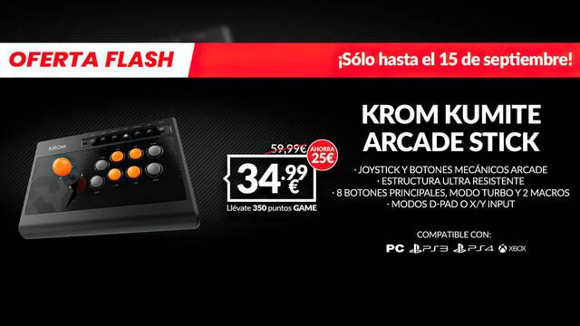 KROM KUMITE ARCADE STICK de oferta en GAME por tiempo limitado