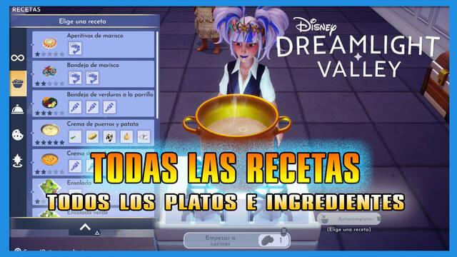 TODAS las recetas de comida en Disney Dreamlight Valley y cómo crearlas - Disney Dreamlight Valley