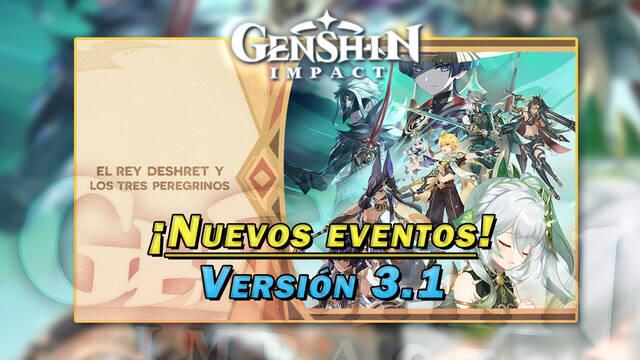 Genshin Impact: Nuevos eventos y gachapón de la v3.1 | Fechas y detalles