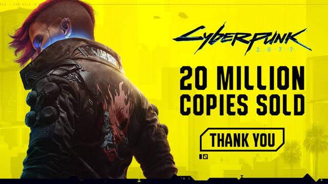 Cyberpunk 2077 ha superado recientemente los 20 millones de juegos vendidos