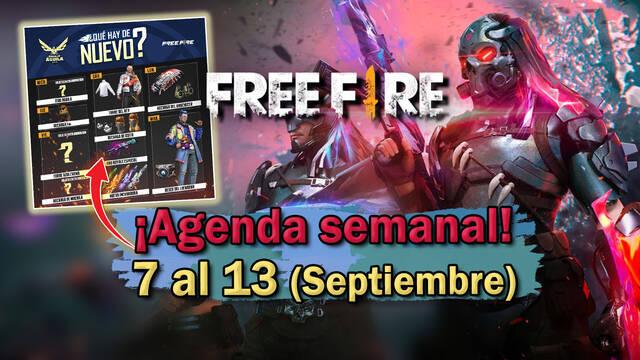 FREE FIRE | Agenda semanal del 7 al 13 de septiembre: Todas las novedades de la tienda
