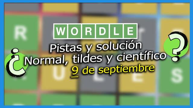 Wordle: Portada de la noticia con las pistas y soluciones para el 9 de septiembre