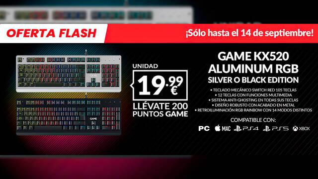 Teclado mec�nico GAME KX520 de oferta en GAME por tiempo limitado