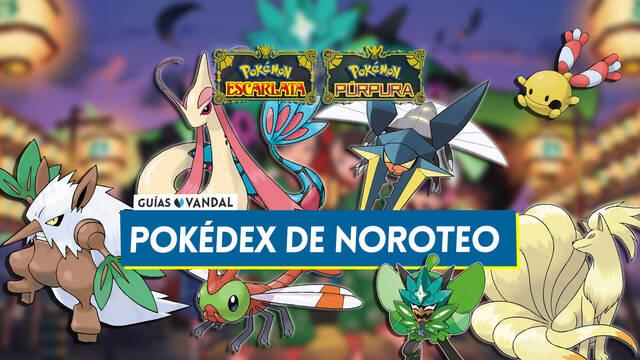 Pokédex de Noroteo en La máscara turquesa: Todos los Pokémon y cómo conseguirlos - Pokémon Escarlata y Púrpura