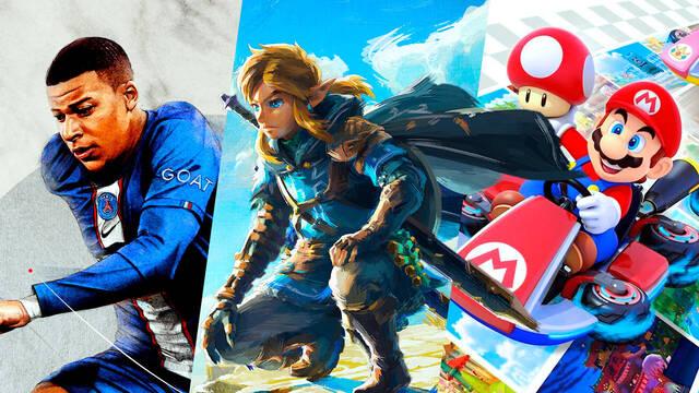 Los 10 juegos m�s vendidos de Switch en Espa�a en 2023
