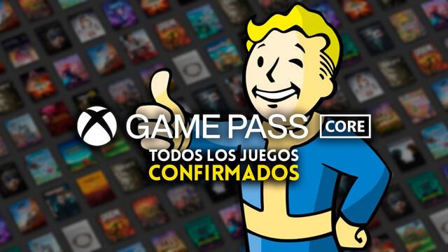 Lista completa de juegos incluidos en el nuevo Xbox Game Pass Core.