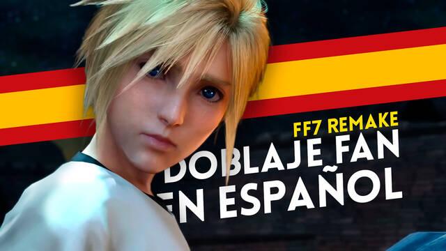Fans de Final Fantasy VII Remake doblan escenas del juego al castellano.