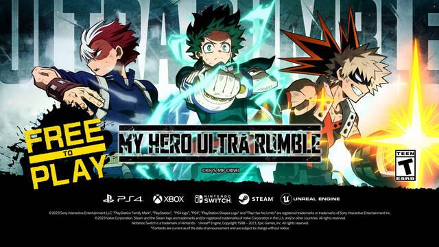 My Hero Ultra Rumble se lanza el 28 de septiembre battle royale gratuito