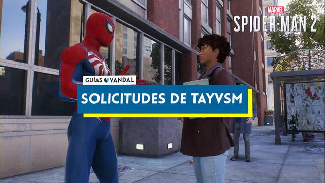 TODAS las solicitudes de TAYVSM en Spider-Man 2, recompensas y cuándo se activan. - Marvel's Spider-Man 2