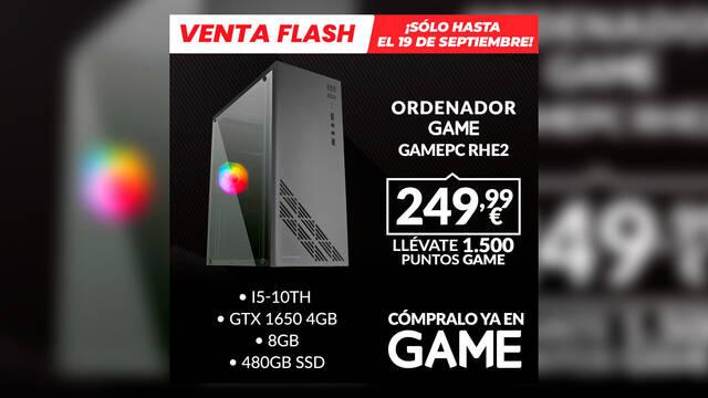GAMEPC RHE2 PC gaming de oferta en GAME