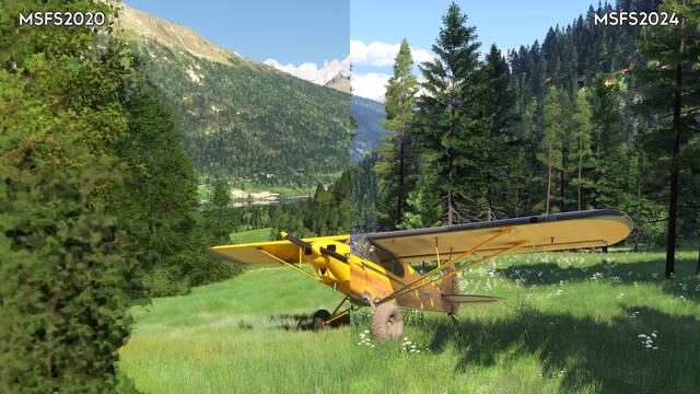 Comparan los gr�ficos de Microsoft Flight Simulator 2024 con el juego de 2020: �Se nota tanto el salto visual?