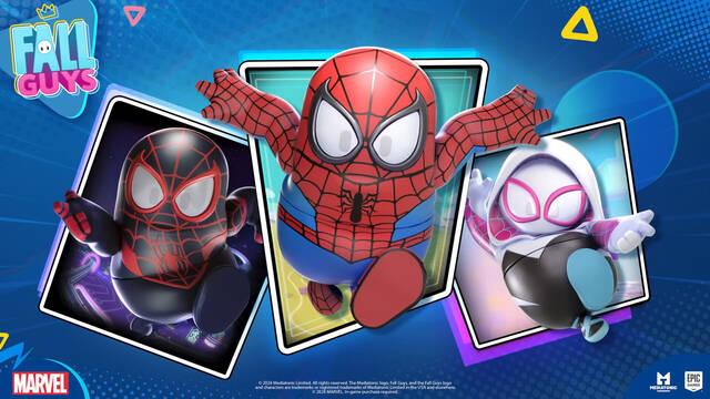 Spider-Man, Miles Morales y Spider-Woman llegan hoy a Fall Guys