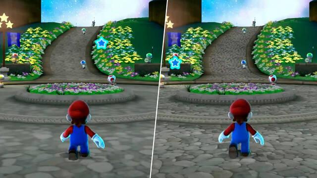 Super Mario Galaxy 1 + 2 comparativa con versi�n Super Mario 3D All-Stars