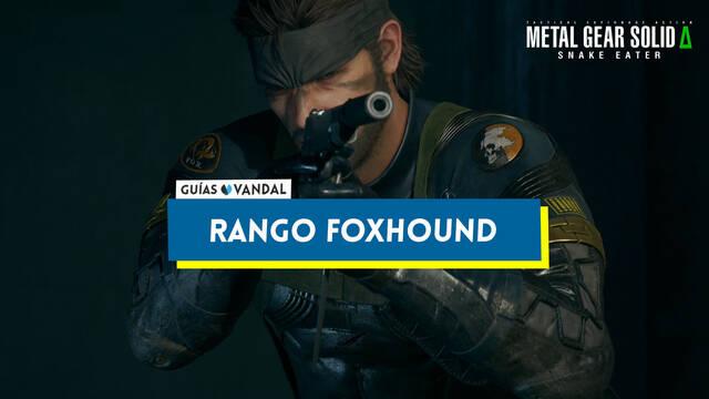 Rango FOXHOUND en Metal Gear Solid Delta: consejos y requisitos - Metal Gear Solid Delta: Snake Eater