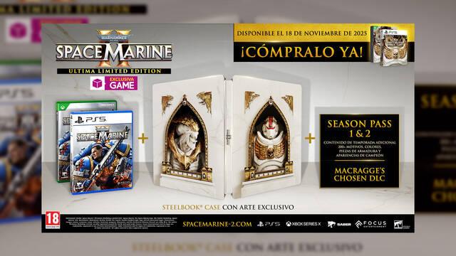 Reserva la Warhammer 40.000 Space Marine II Ultima Limited Edition exclusiva de GAME