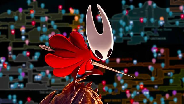 Este mapa interactivo de Silksong tiene todo lo que necesitas para pasarte al 100 % el nuevo Hollow Knight.