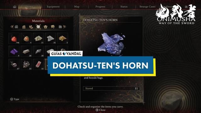 Dohatsu-ten's Horn in Onimusha: Way of the Sword and How to Get It