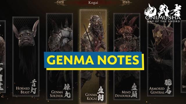 All Genma Notes in Onimusha: Way of the Sword and How to Get Them