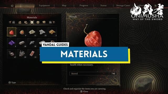 All Materials in Onimusha: Way of the Sword and How to Get Them