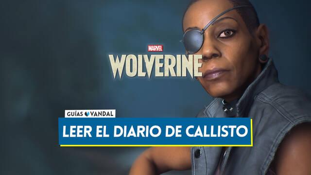 Marvel Lobezno: �D�nde encontrar el diario de Callisto? - Marvel's Wolverine