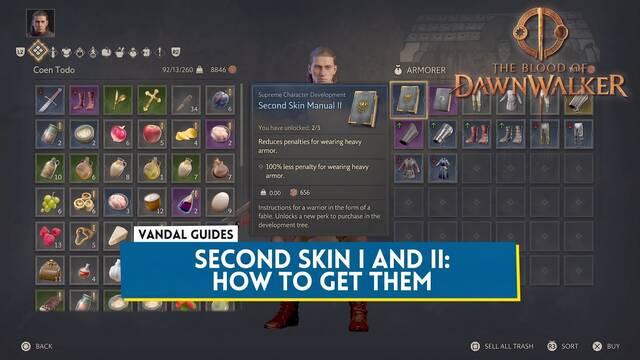 The Blood of Dawnwalker: How to Get Second Skin I and II